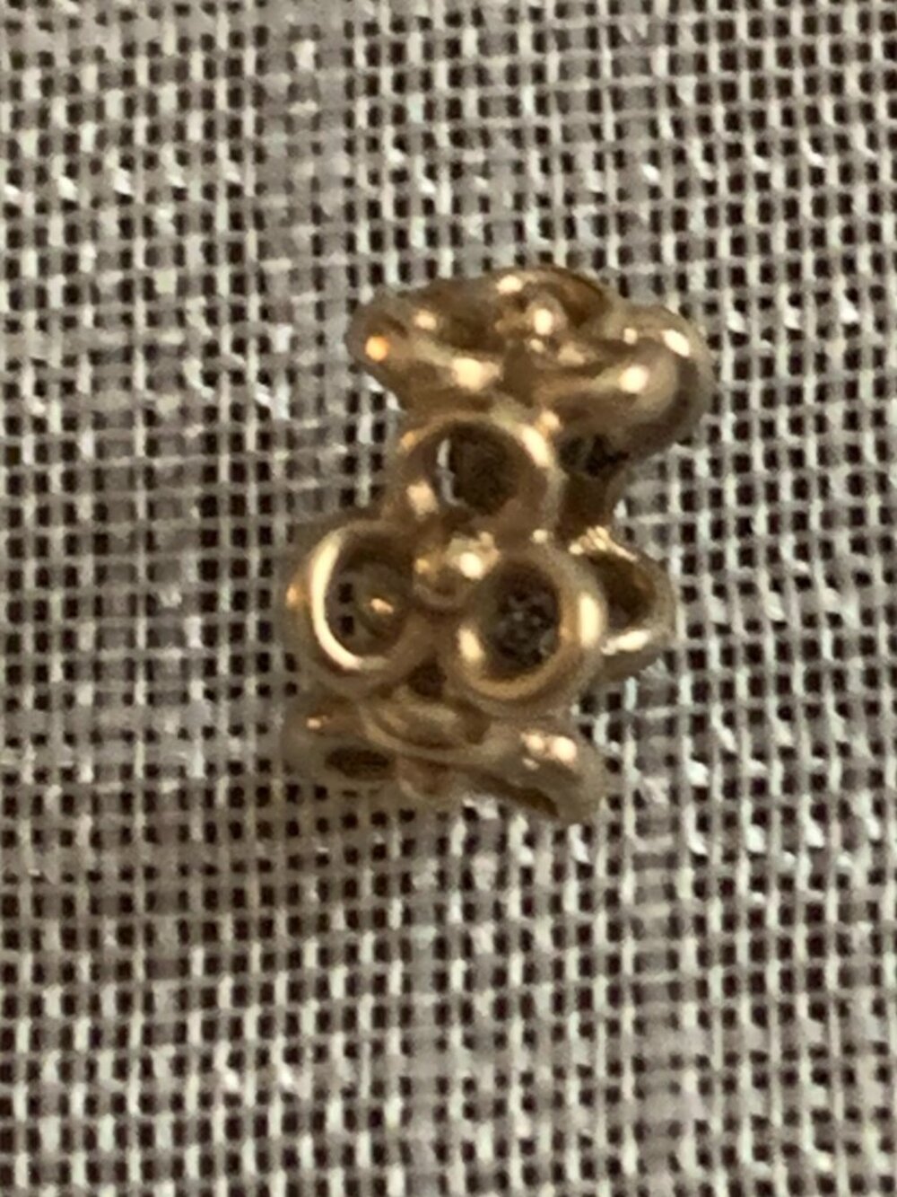 Pandora 14k Small Spacer Trinity Charm